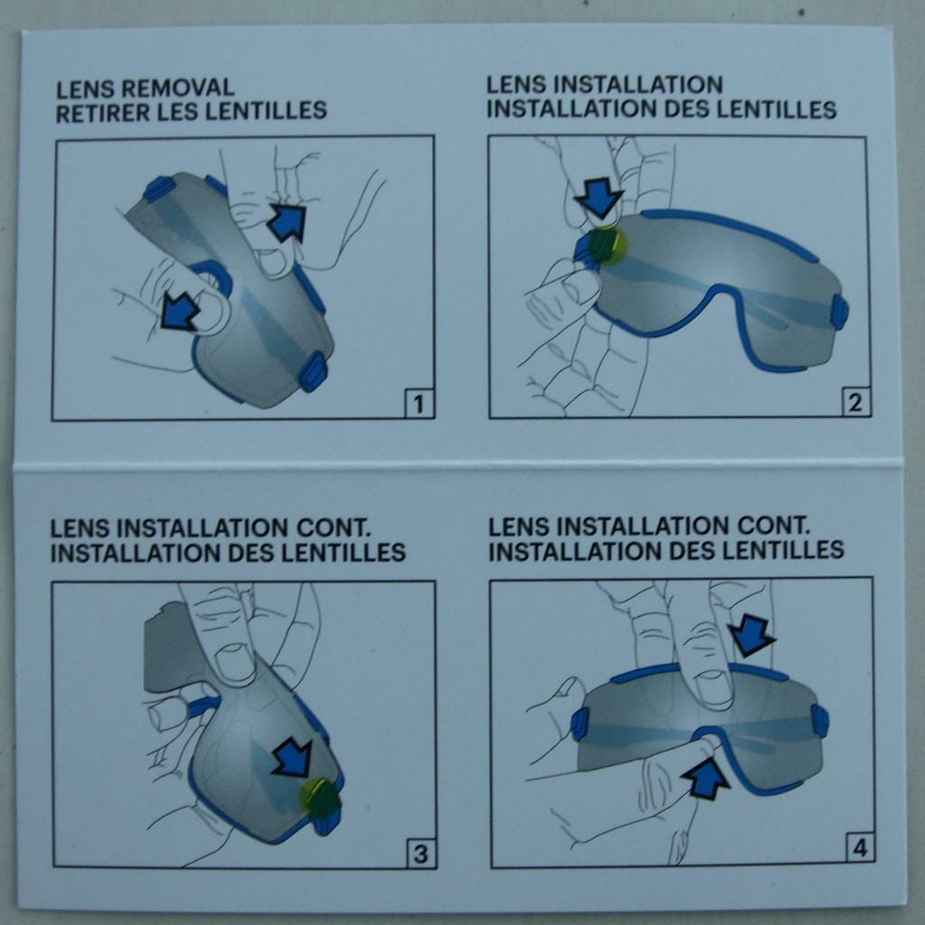 Instruction on how to remove the lens