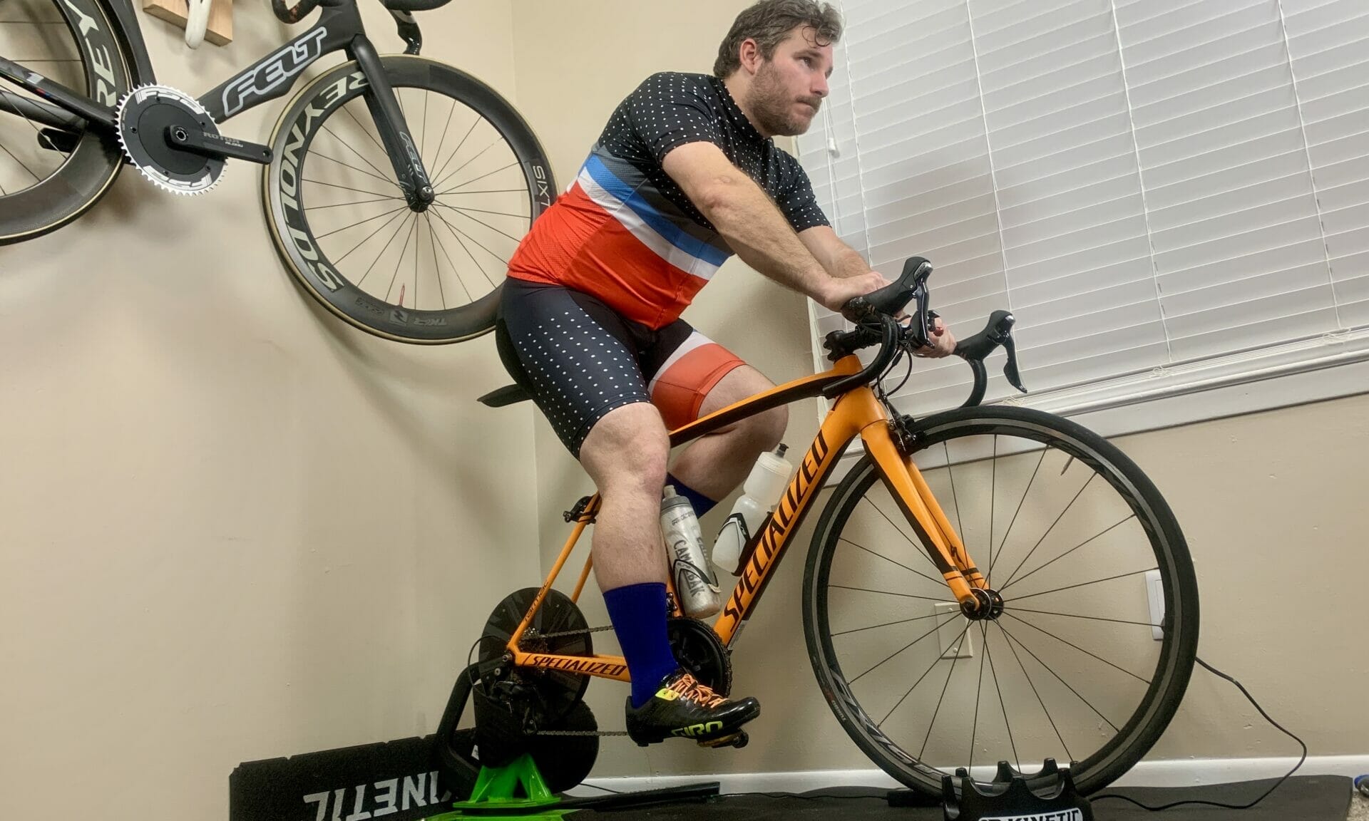 Oolactive Cycling kit with me on trainer