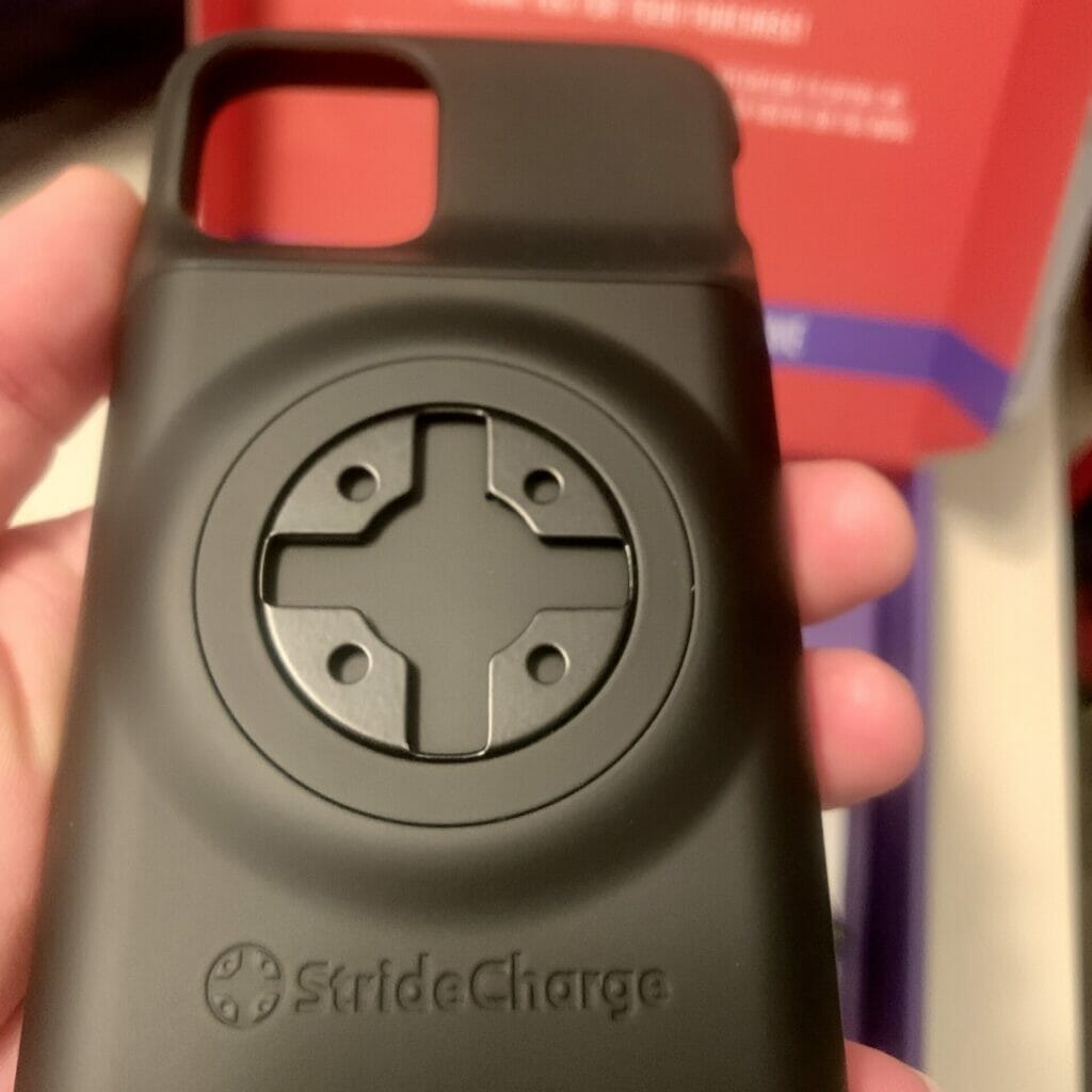 The backside of the case showing the connector