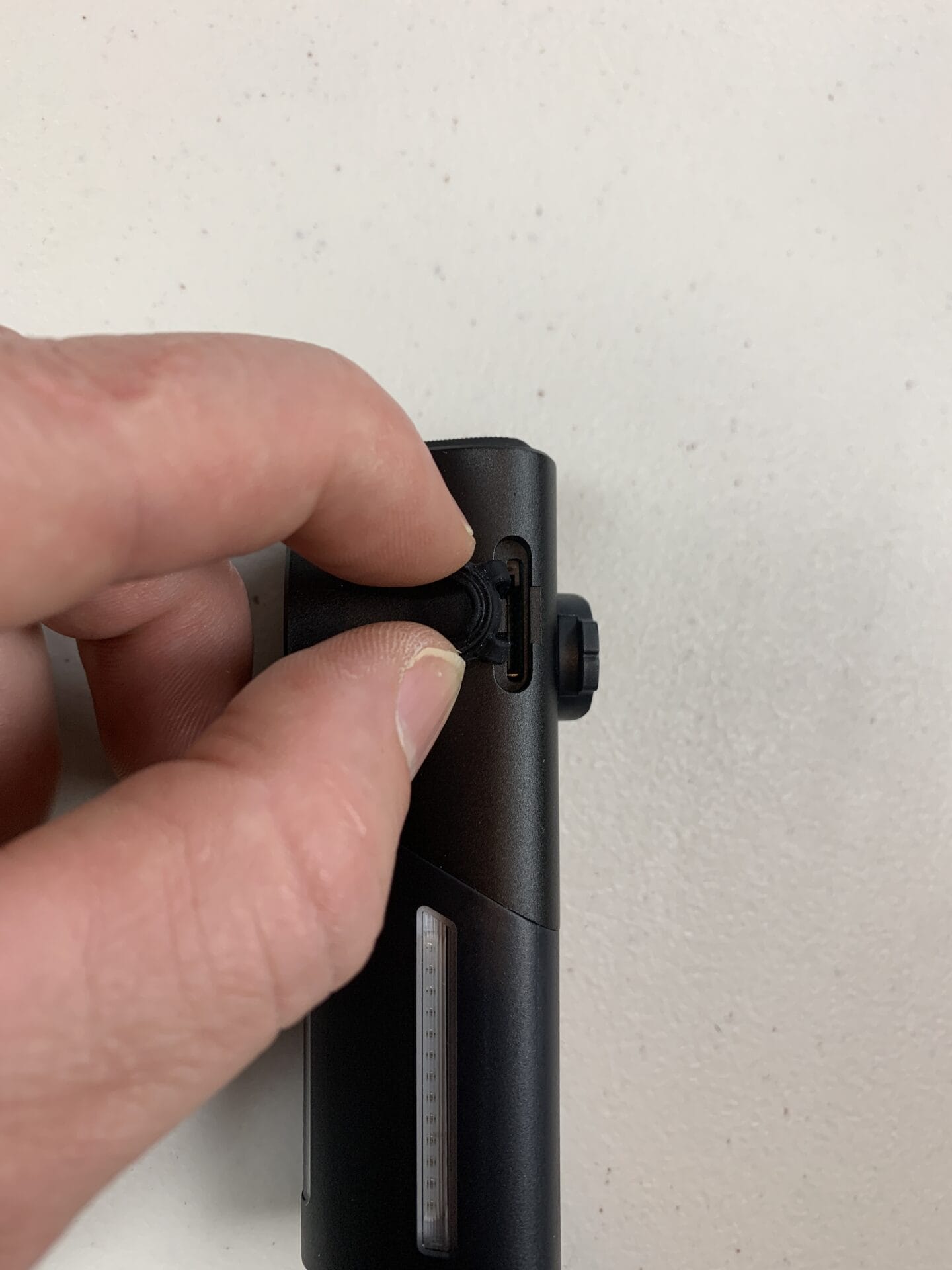 Memory card slot on the side of the SEEME DV