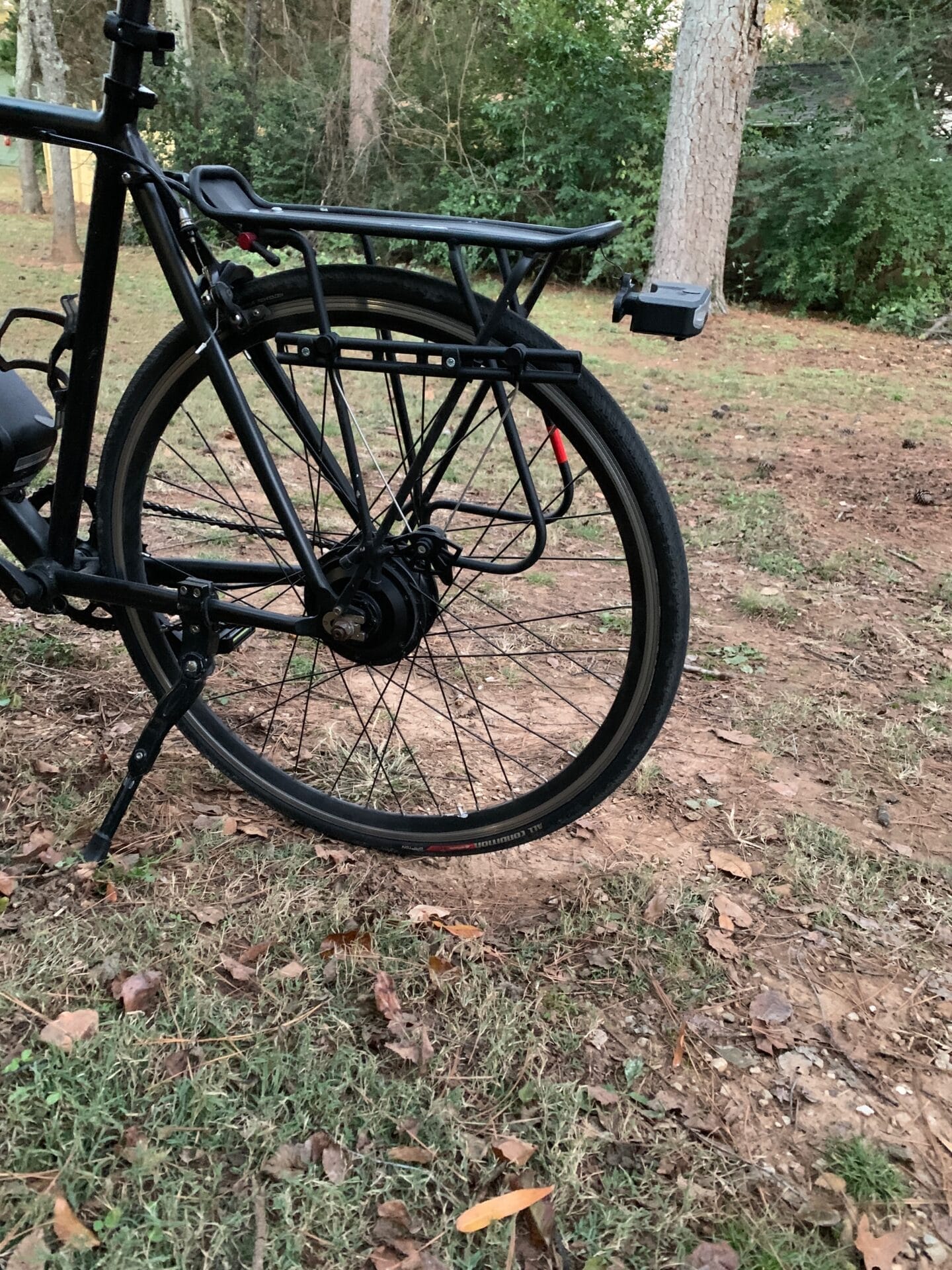 the light mounted to the rack