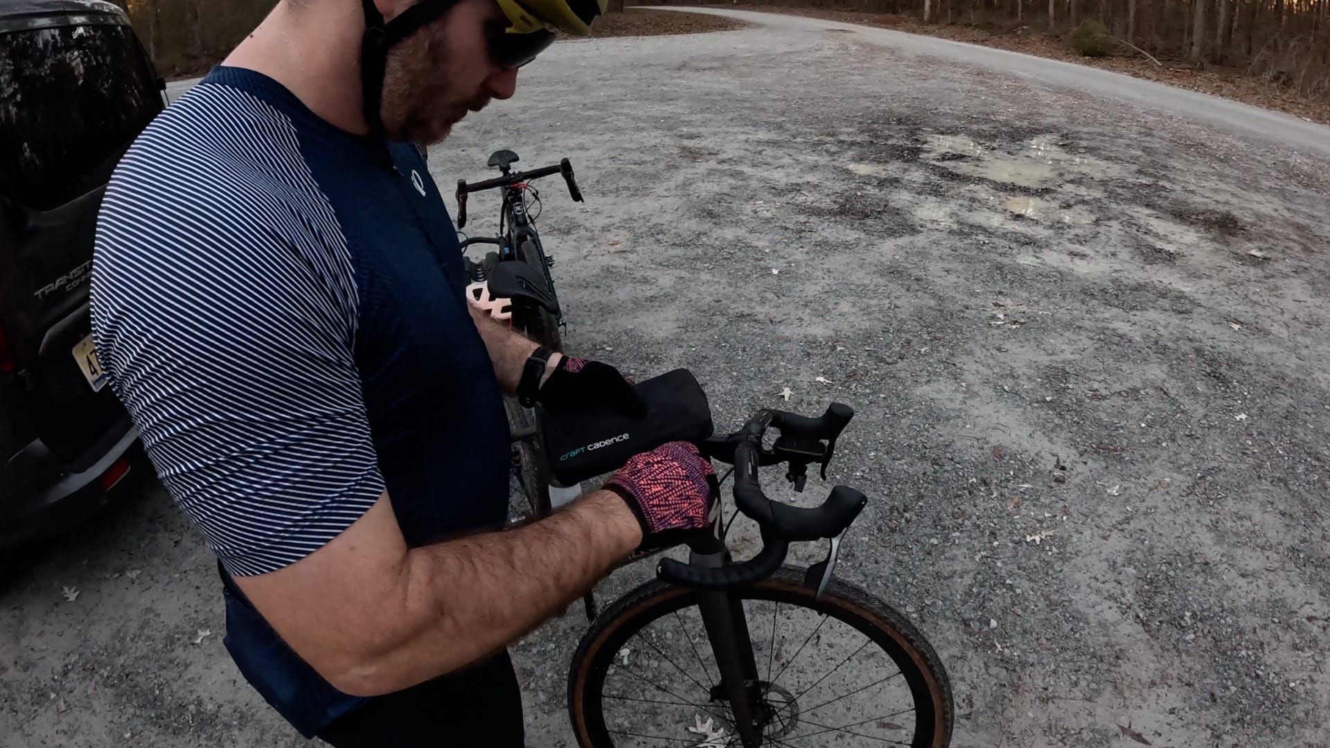 Opening wallet to pull out E-mini pump