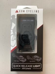 This is the KOM Cycling Quick Release Light 1000 & 350 Rigorously