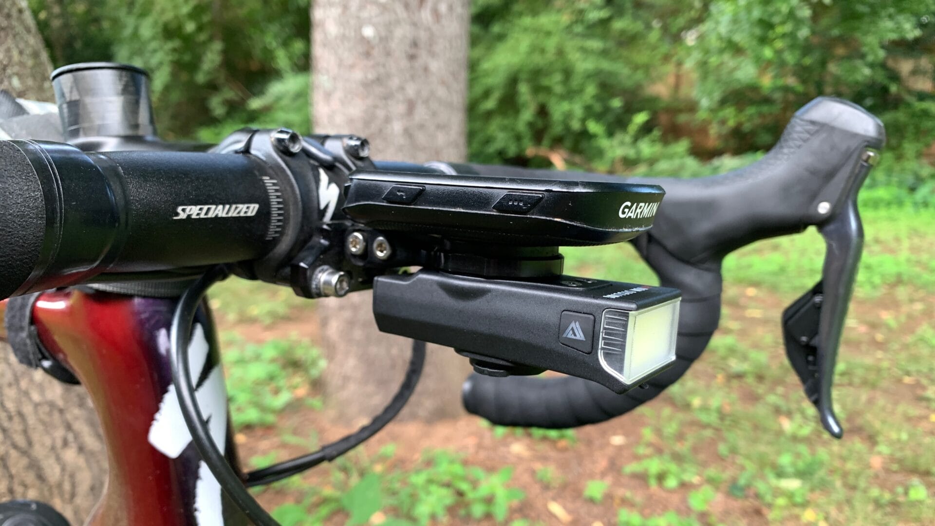 KOM Cycling 350 LM mounted under out front mount