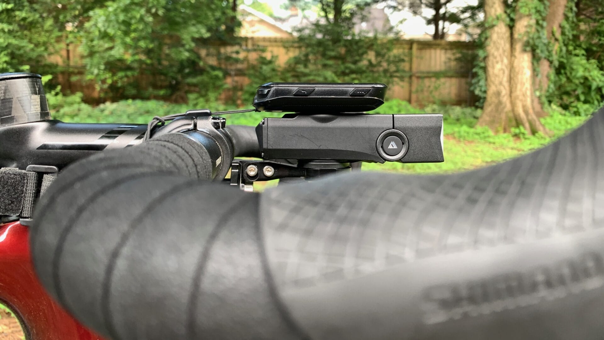 side view of light mounted on top