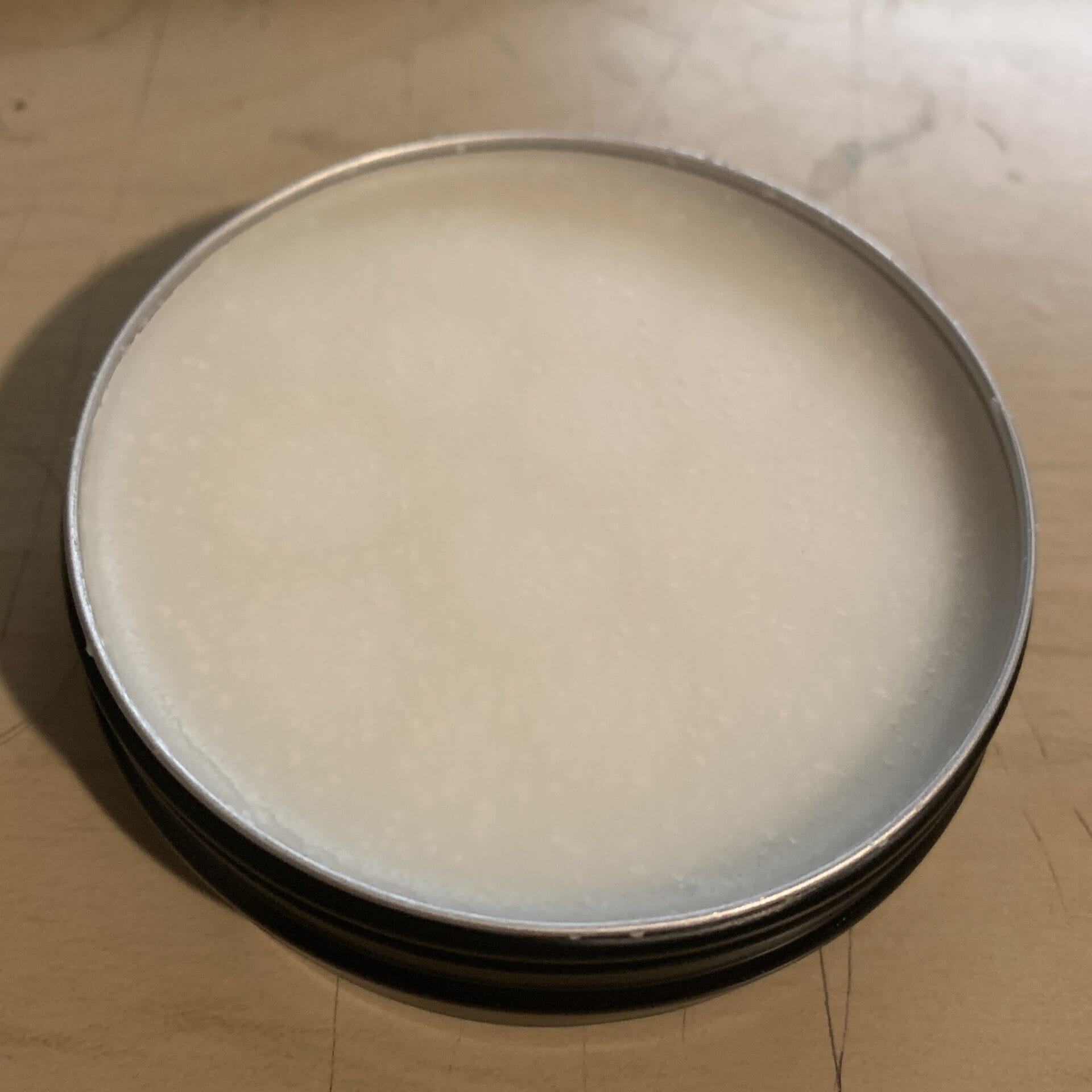 Velovare chamois cream lid opened