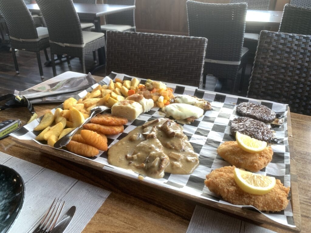 Assortment of meats for dinner