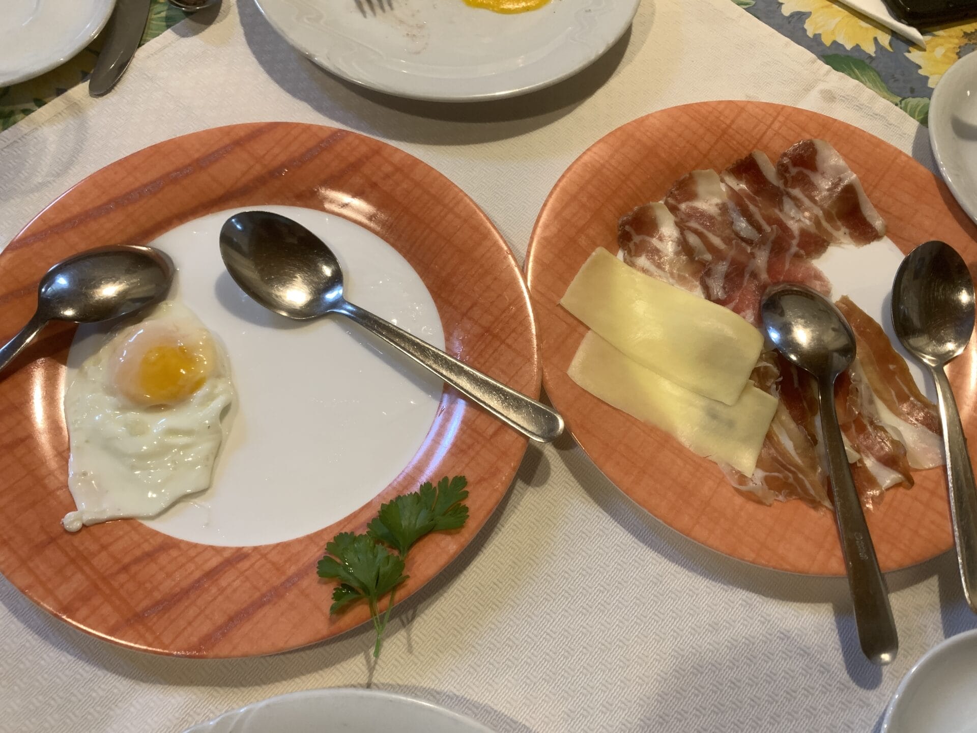 Typical Slovenian breakfast