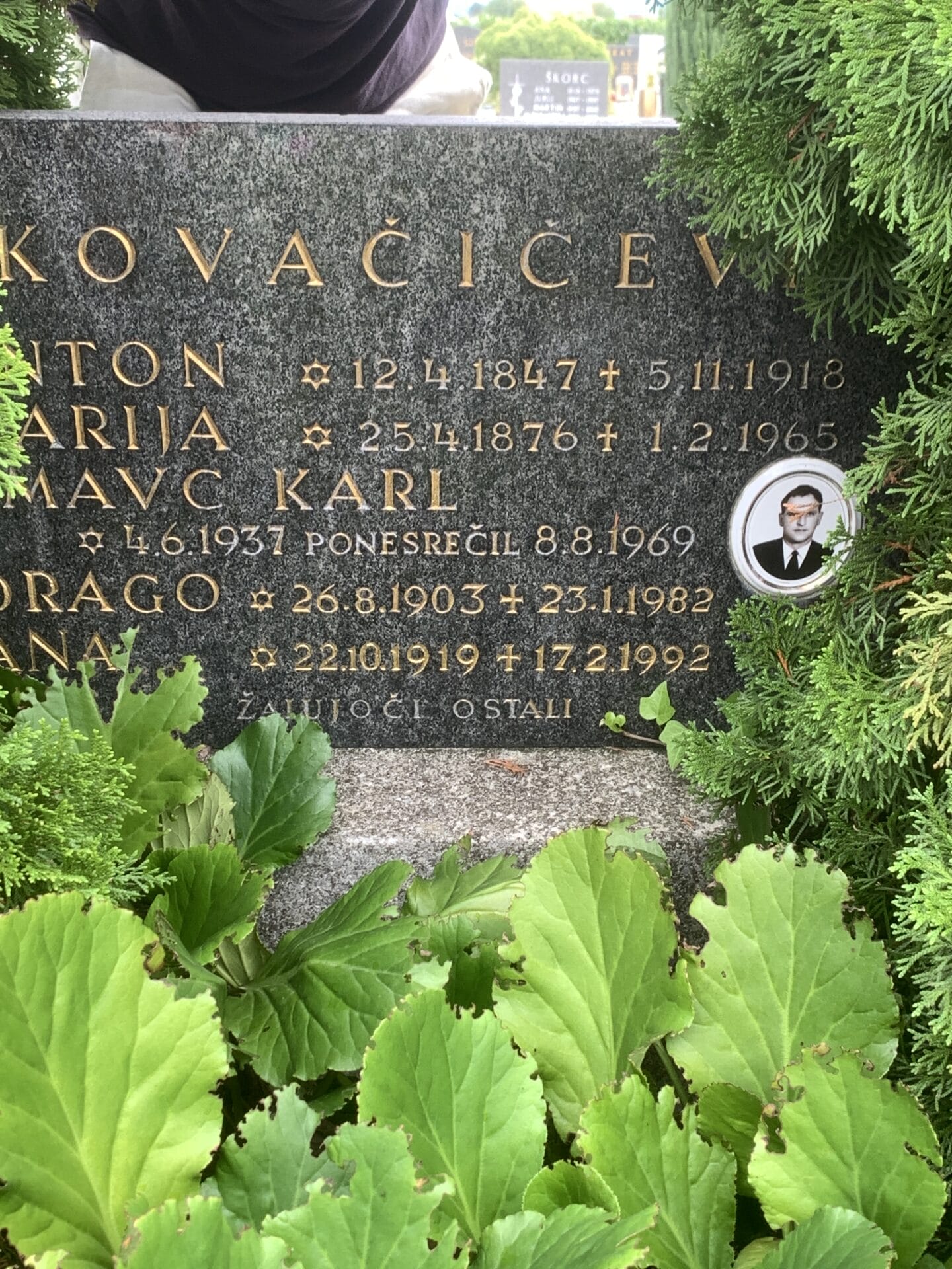 Potential family gravestone