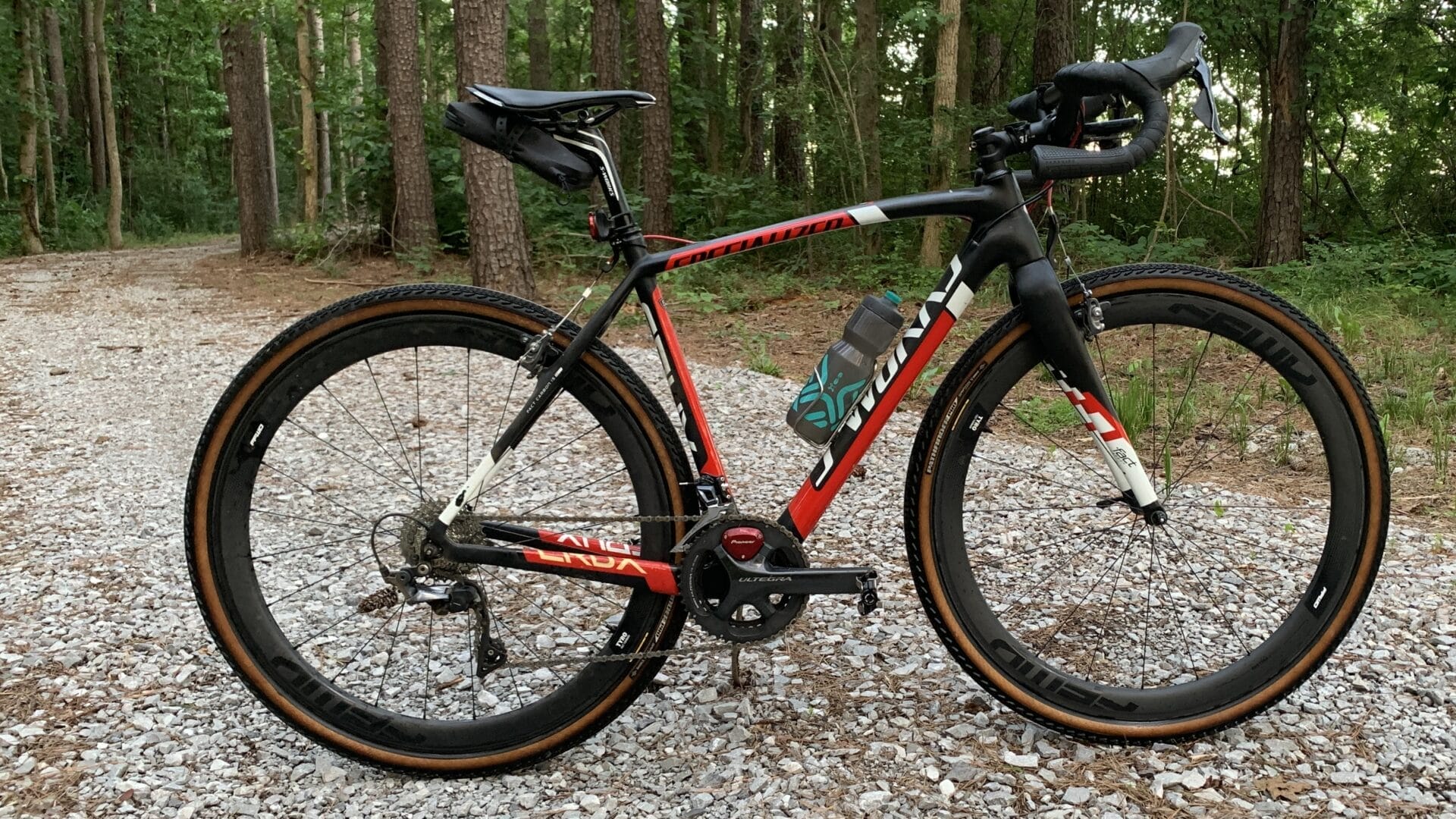 Favero Assioma MX-2 power meter pedals on the specialized crux gravel bike.