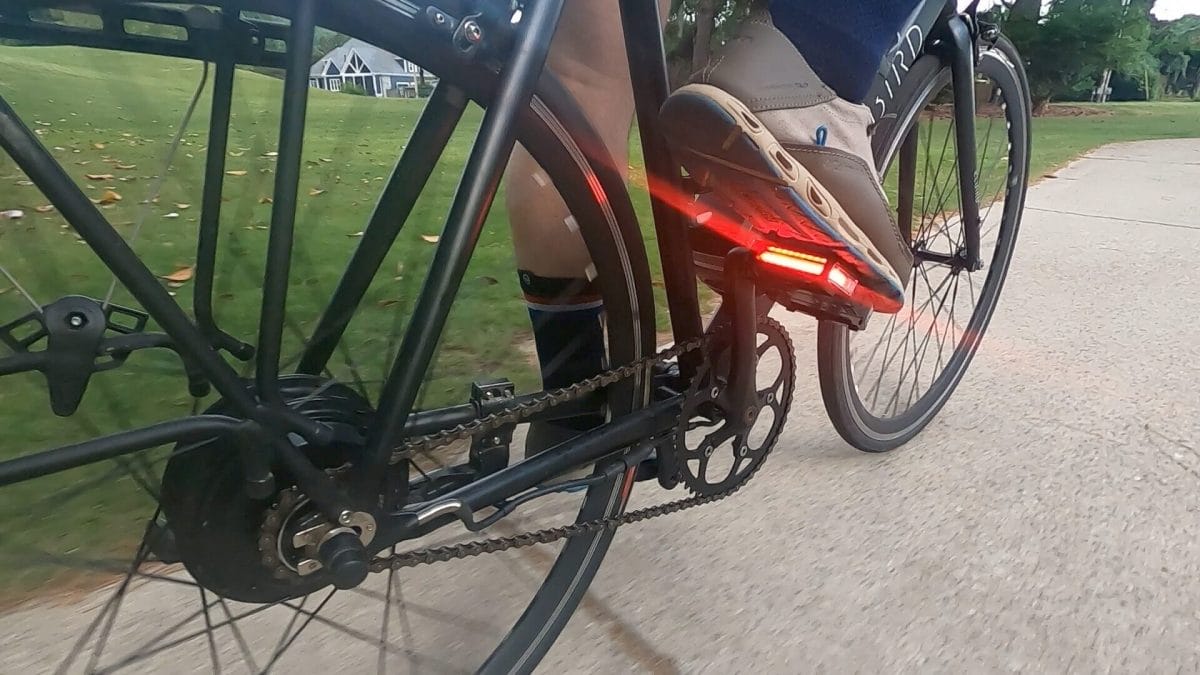 pedal light on during day