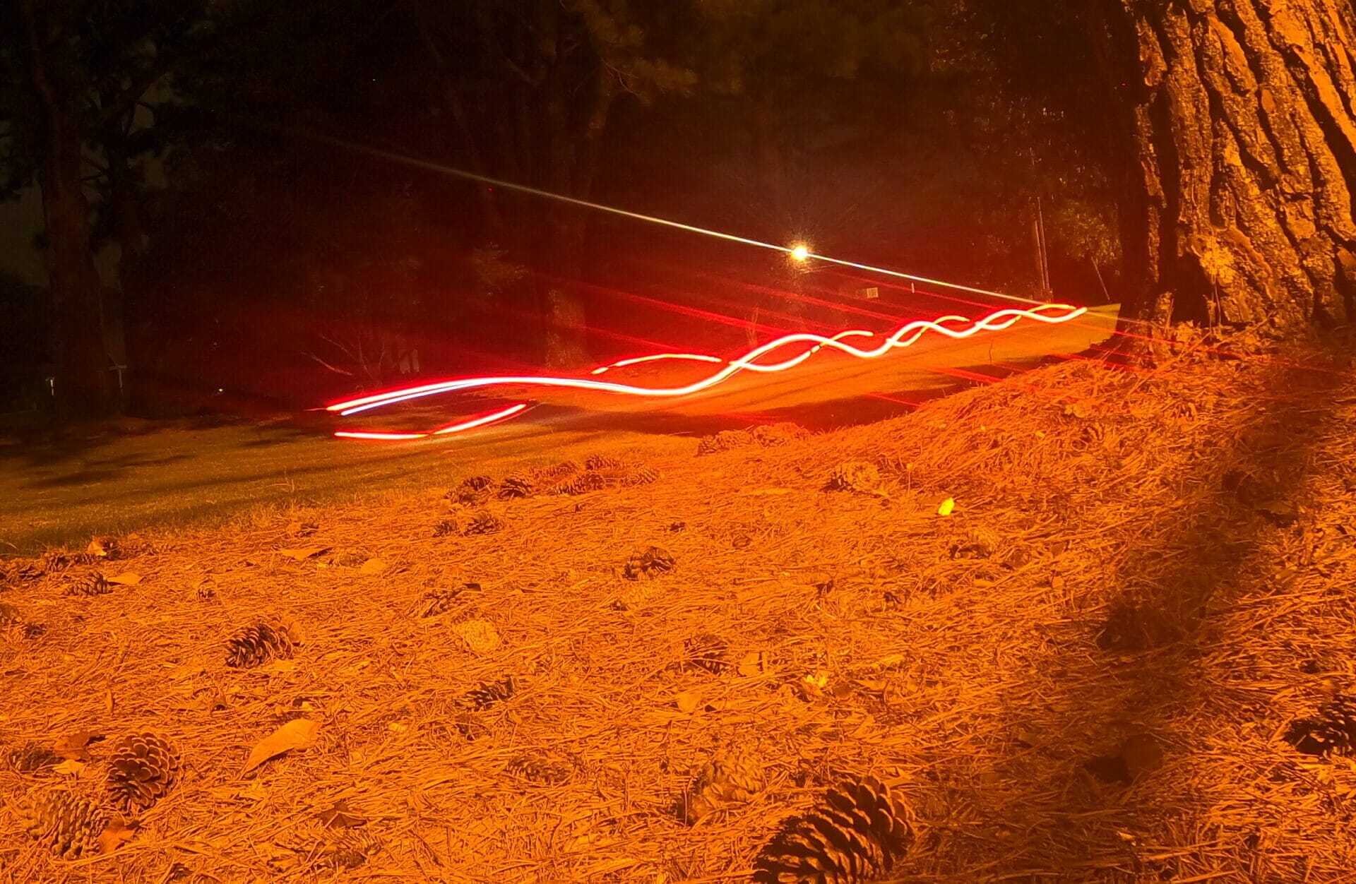 long exposure shot at night