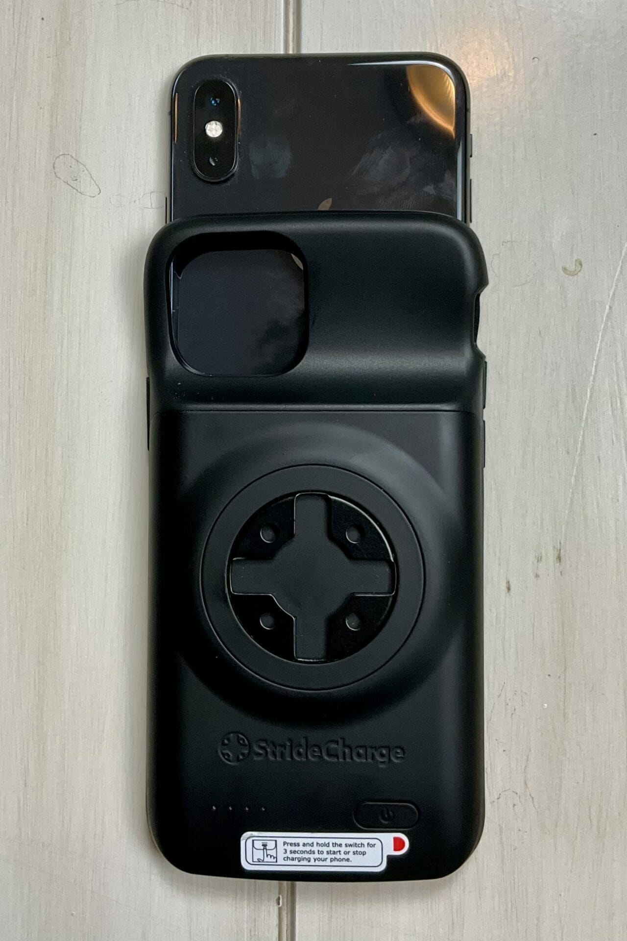 back of case while inserting the phone