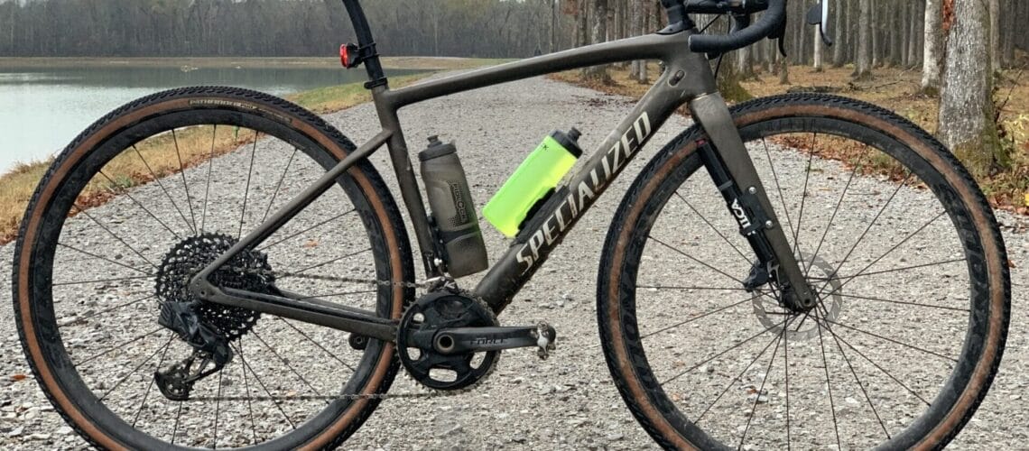 Fidlock bottles mounted on my gravel bike